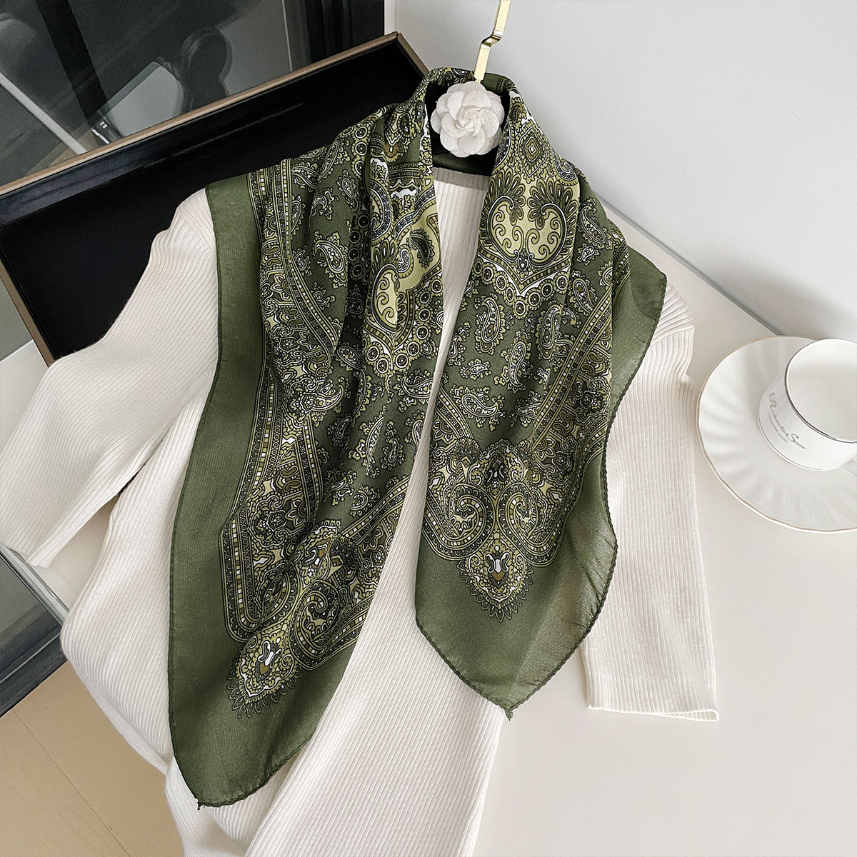 Bandana Cotton - Новая мода 70X70 см женский шарф