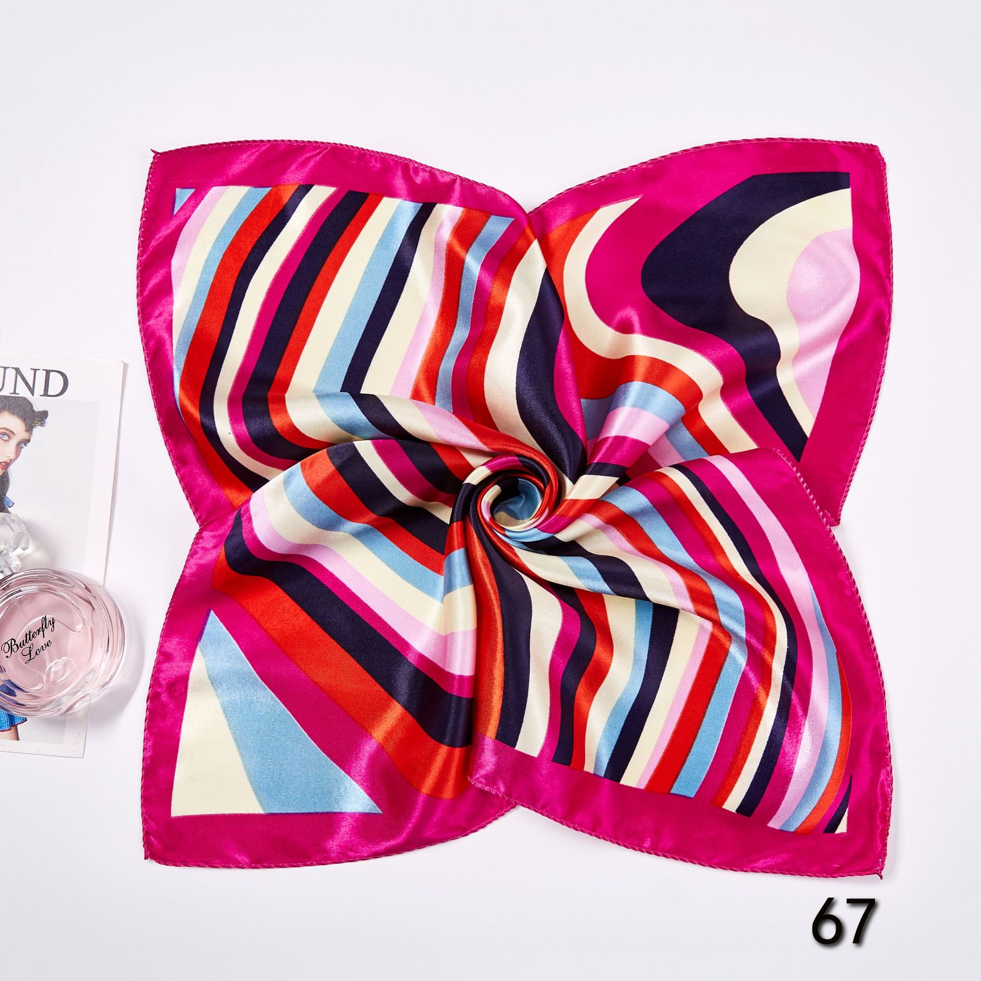 50*50 см квадратные шелковые ш – обзор и цена Silk Neck Scarf
