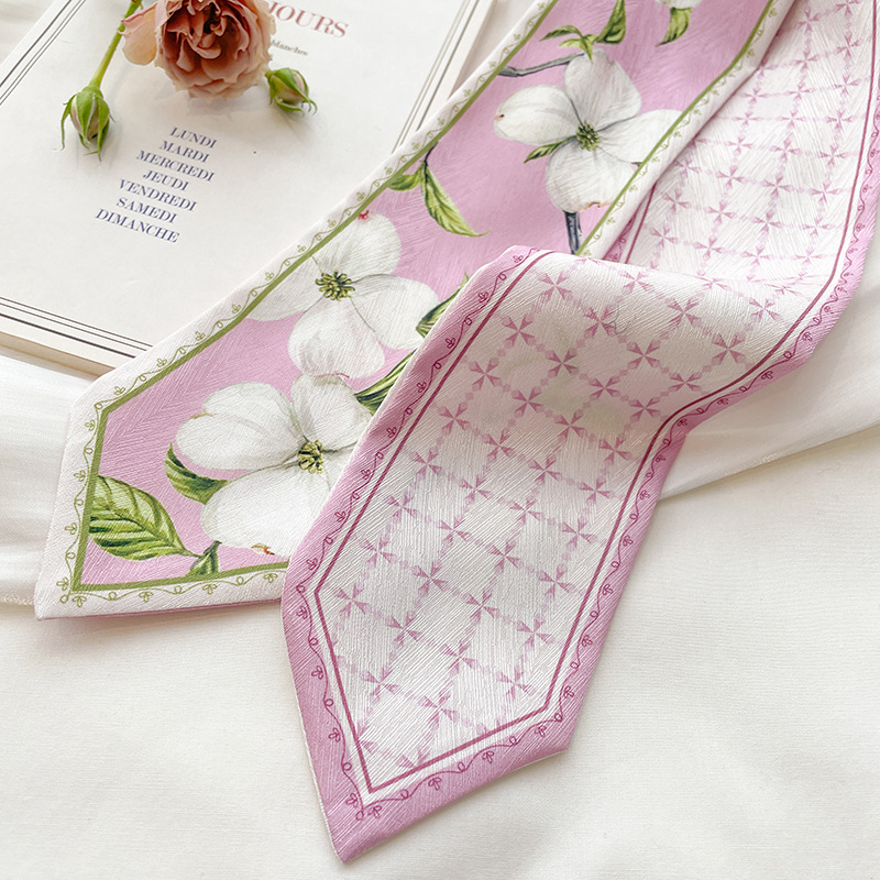 Корейский шелковый атласный дл – обзор и цена Silk Neck Scarf