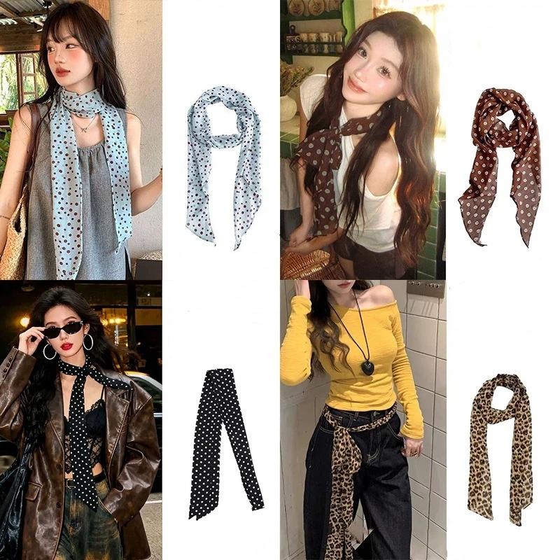 Шелковый шарф в горошек с цвет – обзор и цена Silk Neck Scarf