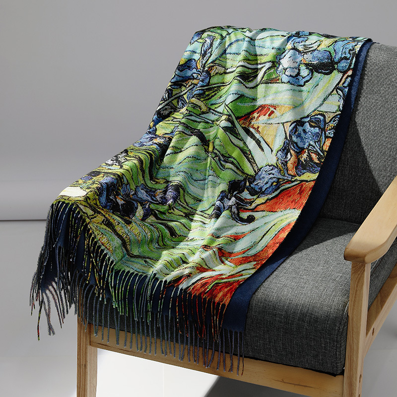 Роскошный брендовый кашемировы – обзор и цена Woven Scarf Blanket