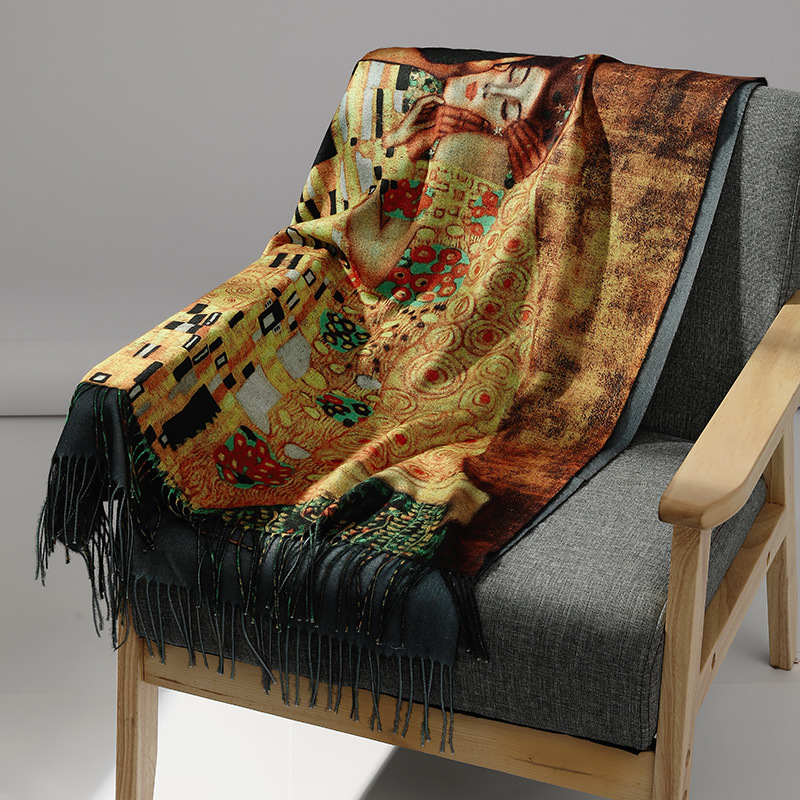 Роскошный брендовый кашемировы – обзор и цена Woven Scarf Blanket