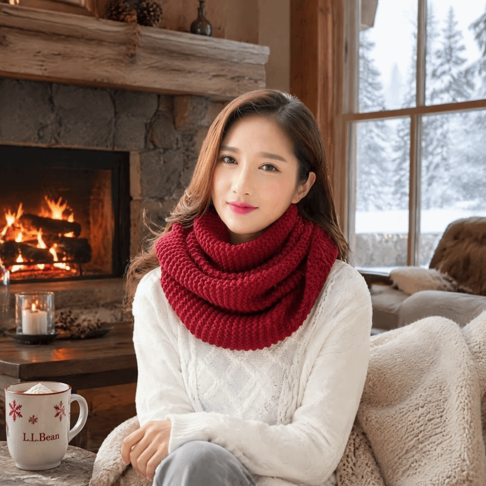 Однотонный шарф-снуд с бесконе – обзор и цена Infinity Scarf Knit